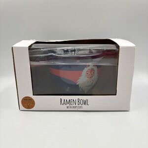 Studio Ghibli Princess Mononoke Ramen Bowl with Chopsticks San Mask BoxLunch NEW